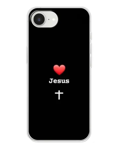 Чехол для iPhone 16e с картинкой «Сердце - Jesus»