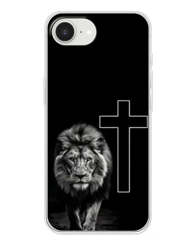 Чехол для iPhone 16e с картинкой «Лев и Крест»