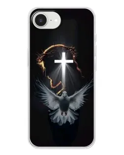 Чехол для iPhone 16e с картинкой «Голубь и Свет»