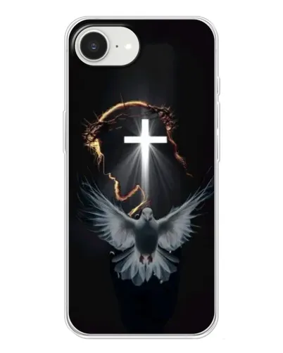 Чехол для iPhone 16e с картинкой «Голубь и Свет»