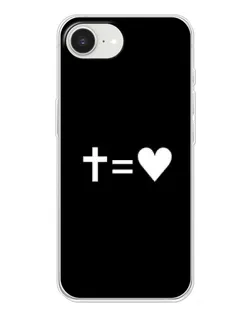 Чехол для iPhone 16e с картинкой «Крест и Сердце»