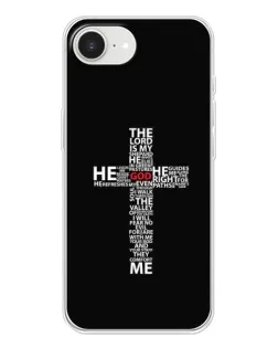 Чехол для iPhone 16e с картинкой «Текстовый крест» Чехол для iPhone 16e с картинкой «Текстовый крест»