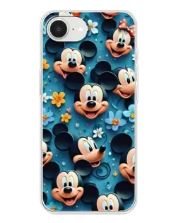 Чохол для iPhone 16e з картинкою «Паттерн Міккі та Мінні»