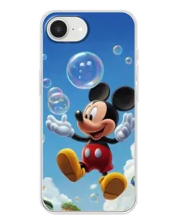 Чохол для iPhone 16e з картинкою «Mickey та мильні бульбашки»