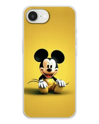 Чохол для iPhone 16e з картинкою «Міккі на жовтому»