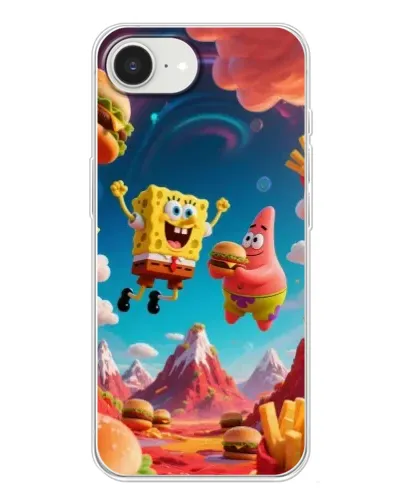 Чохол для iPhone 16e з картинкою «Космічний фастфуд»
