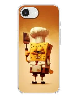 Чохол для iPhone 16e з картинкою «Губка Боб кухар»