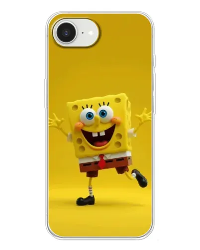 Чохол для iPhone 16e з картинкою «Позитивний Губка Боб»