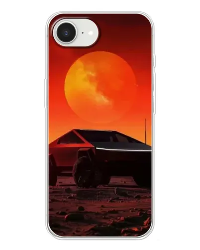 Чохол для iPhone 16e з картинкою «Cybertruck на Марсі»