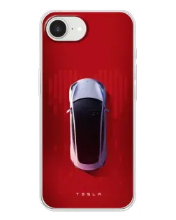 Чохол для iPhone 16e з картинкою «Tesla Top View»