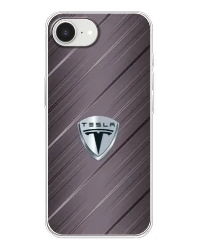 Чохол для iPhone 16e з картинкою «Металева текстура Tesla»