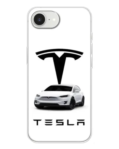 Чохол для iPhone 16e з картинкою «Tesla White Style»