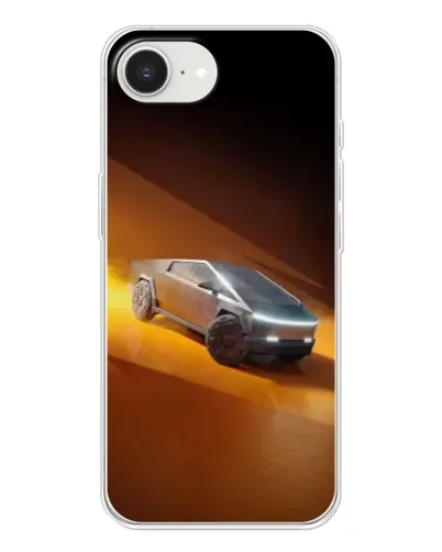 Чохол для iPhone 16e з картинкою «Cybertruck у пустелі»