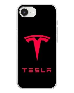 Чохол для iPhone 16e з картинкою «Tesla Red Logo»