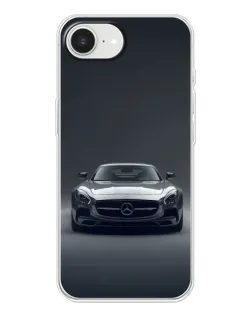 Чохол для iPhone 16e з картинкою «Mercedes на чорному»