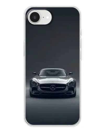 Чохол для iPhone 16e з картинкою «Mercedes на чорному»
