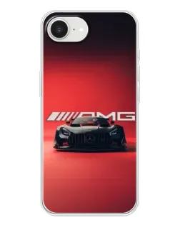 Чохол для iPhone 16e з картинкою «Mercedes AMG — червона лінія»