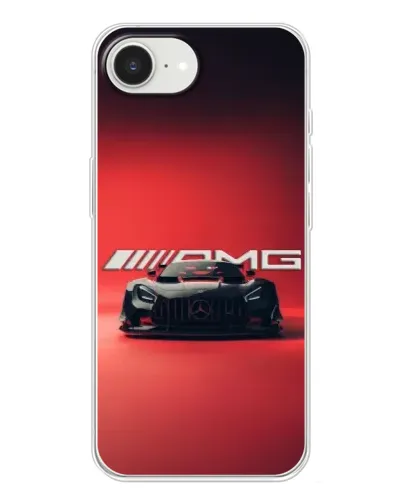 Чохол для iPhone 16e з картинкою «Mercedes AMG — червона лінія»
