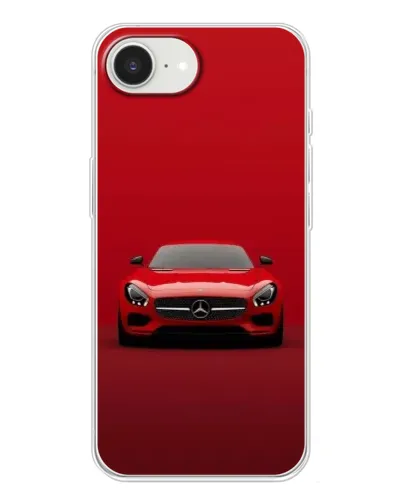 Чохол для iPhone 16e з картинкою «Червоний Mercedes AMG»