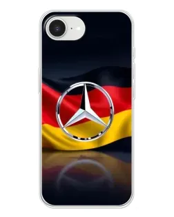 Чохол для iPhone 16e з картинкою «Mercedes — прапор Німеччини»