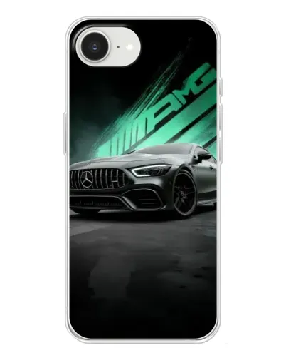 Чохол для iPhone 16e з картинкою «Темний Mercedes AMG»