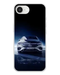 Чохол для iPhone 16e з картинкою «Нічний Mercedes EQ»