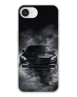 Чохол для iPhone 16e з картинкою «Mercedes у диму»