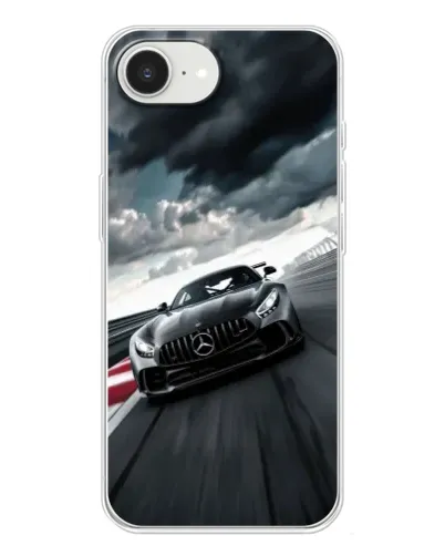 Чохол для iPhone 16e з картинкою «Гоночний Mercedes AMG»