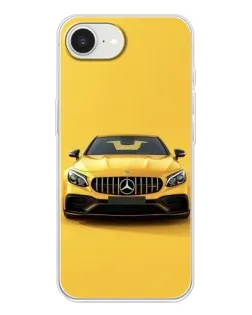 Чохол для iPhone 16e з картинкою «Жовтий Mercedes GT»
