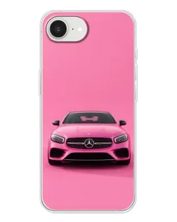 Чохол для iPhone 16e з картинкою «Рожевий Mercedes AMG»