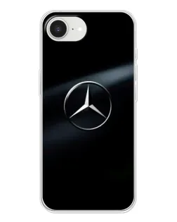 Чохол для iPhone 16e з картинкою «Mercedes на металі»