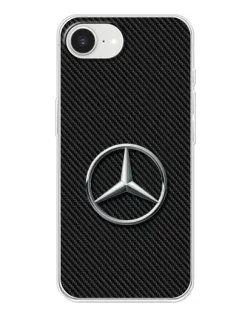 Чохол для iPhone 16e з картинкою «Карбоновий Mercedes стиль»