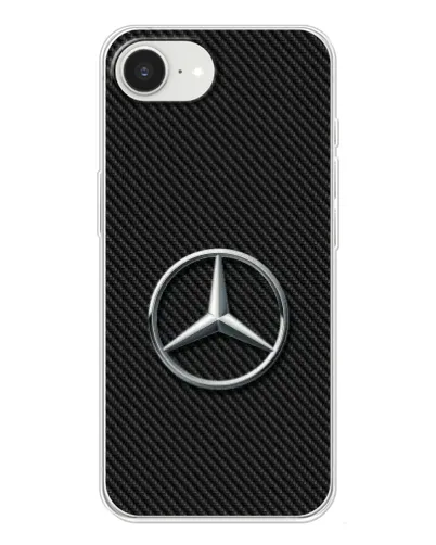 Чохол для iPhone 16e з картинкою «Карбоновий Mercedes стиль»