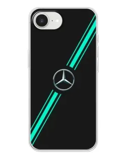 Чехол для iPhone 16e с картинкой «Спортивные линии Mercedes»