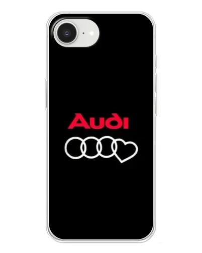 Чохол для iPhone 16e з картинкою «Логотип Audi Heart»