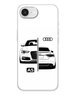 Чохол для iPhone 16e з картинкою «Audi — контрастний дизайн»