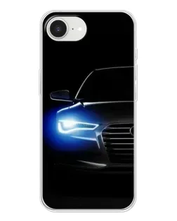 Чохол для iPhone 16e з картинкою «Неоновий погляд Audi»