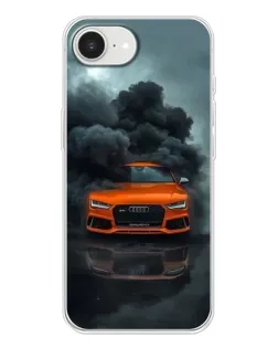 Чохол для iPhone 16e з картинкою «Audi у хмарах диму»