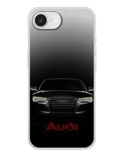 Чохол для iPhone 16e з картинкою «Audi — градієнтний контур»