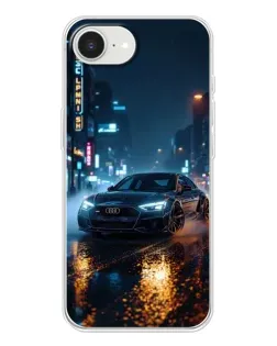 Чохол для iPhone 16e з картинкою «Нічне місто та Audi»