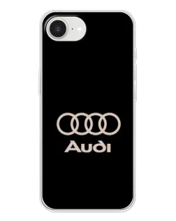 Чохол для iPhone 16e з картинкою «Audi — золотий логотип»