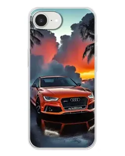 Чохол для iPhone 16e з картинкою «Audi — захід сонця»