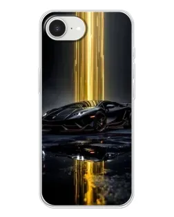 Чохол для iPhone 16e з картинкою «Нічний Lamborghini драйв»