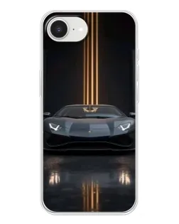 Чохол для iPhone 16e з картинкою «Lamborghini золоті лінії»