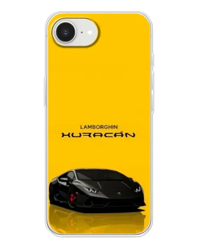 Чохол для iPhone 16e з картинкою «Lamborghini Huracan чорний»