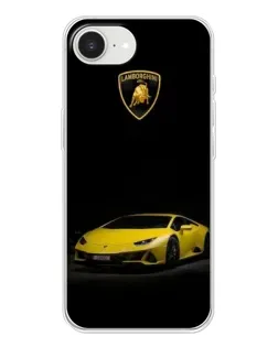 Чохол для iPhone 16e з картинкою «Lamborghini жовтий акцент»