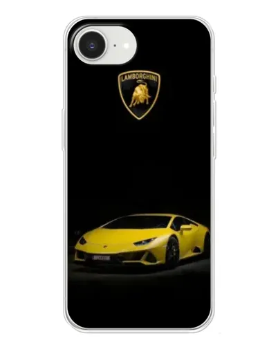 Чохол для iPhone 16e з картинкою «Lamborghini жовтий акцент»
