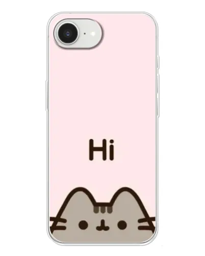 Чохол для iPhone 16e з картинкою «Пушин каже Hi»