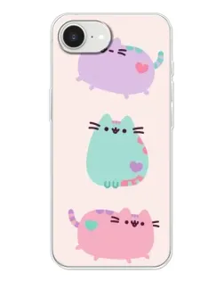 Чохол для iPhone 16e з картинкою «Pusheen тріо»
