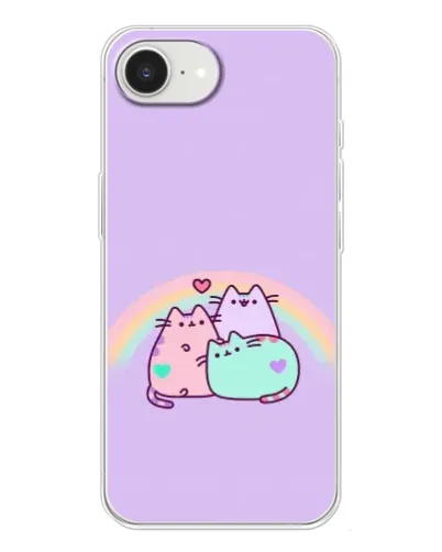 Чохол для iPhone 16e з картинкою «Веселкові Пушини»